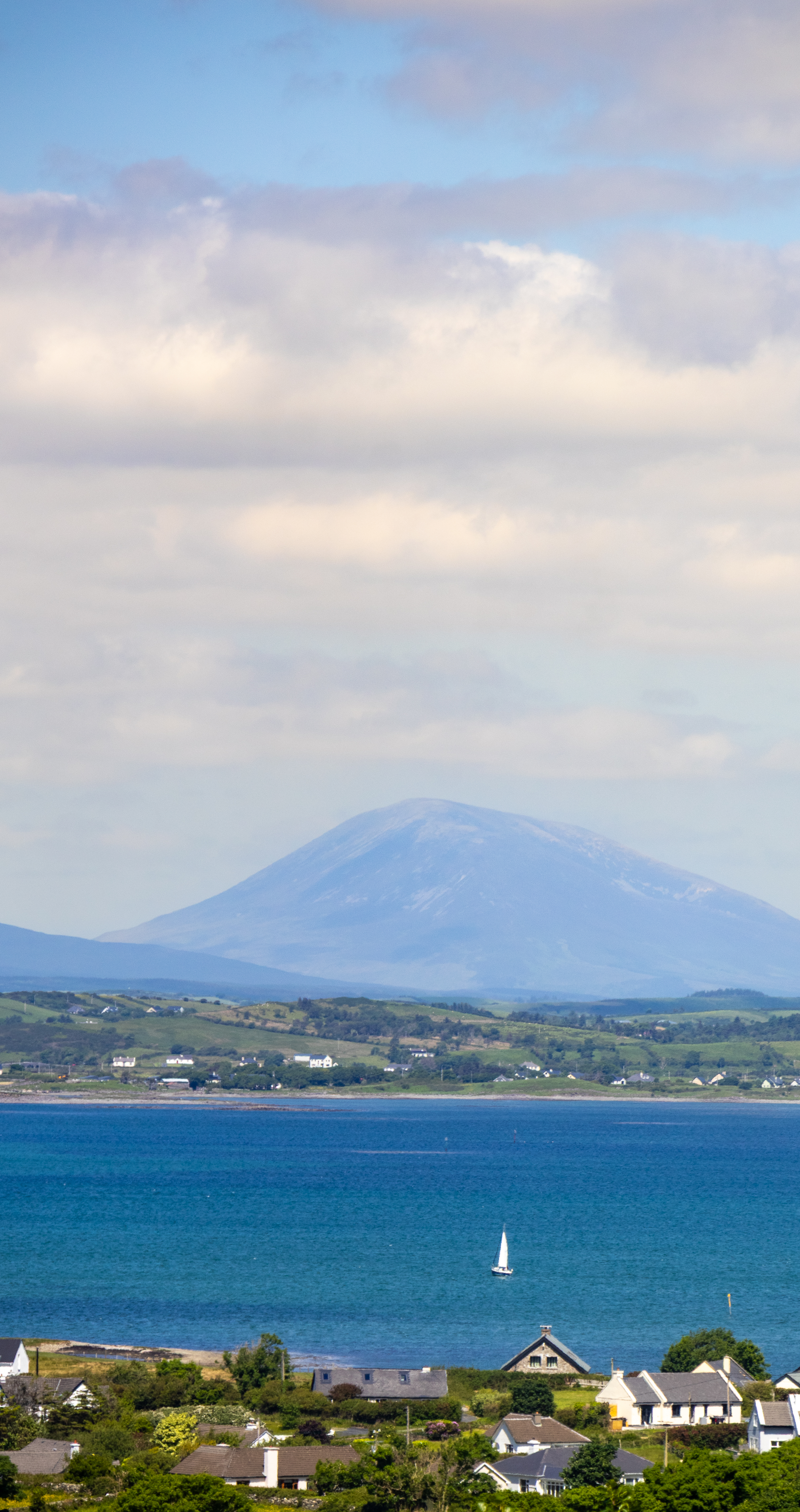 Westport bay and Croagh Patrick mountain, Ireland
